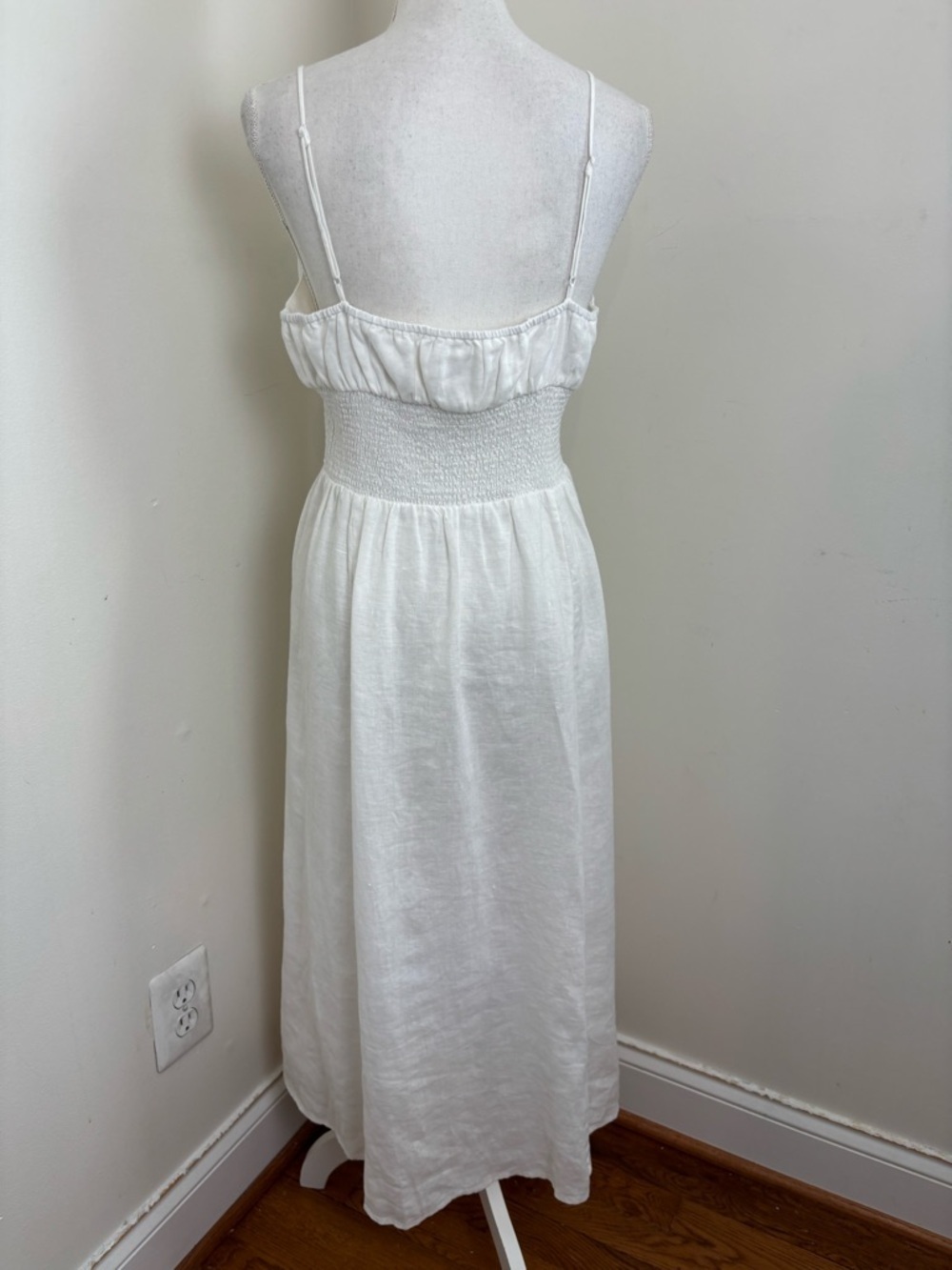 ARITZIA Wilfred Genoa Organic Linen Midi Dress Size Large - Picture 6 of 15